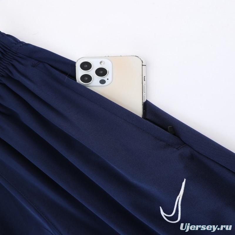 2023 NIKE Blue Black Half Zipper Jacket +Pants