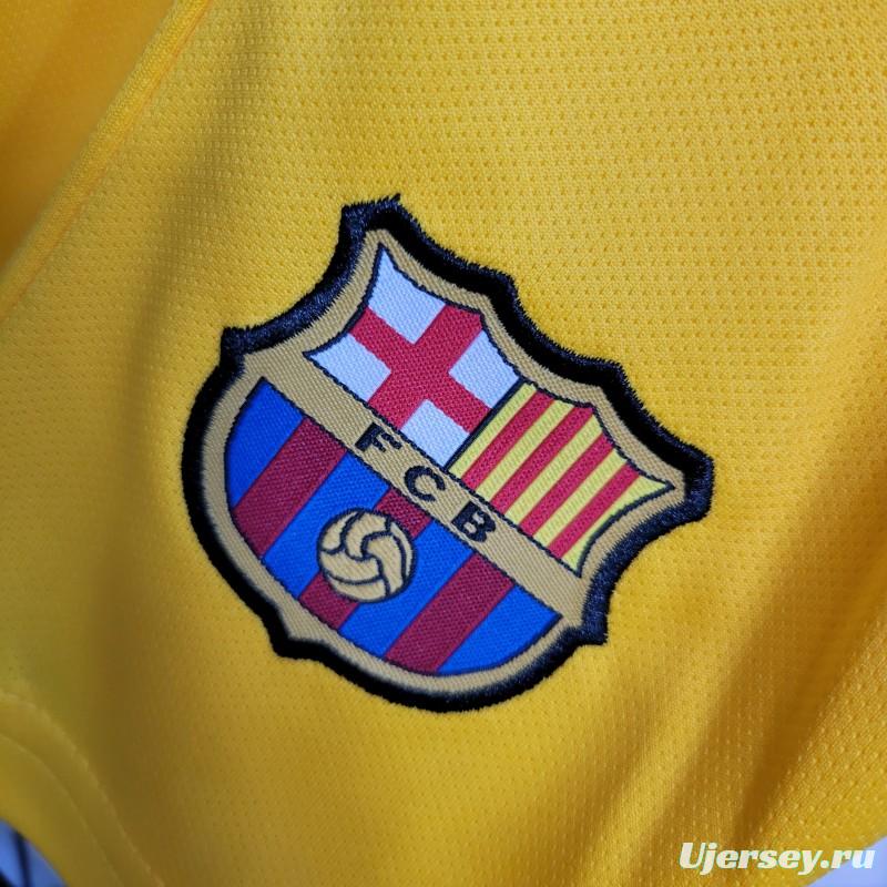 23-24 Kids Barcelona Forth Yellow Jersey