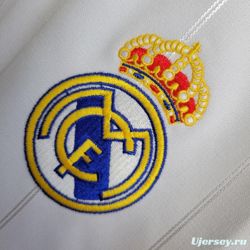 Retro Long Sleeve Retro 12/13 Real Madrid Home Jersey