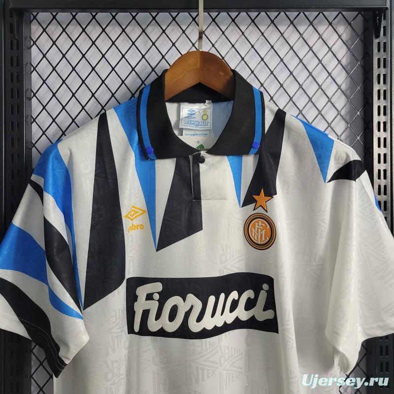 Retro Inter Milan 92/93 Away White Jersey