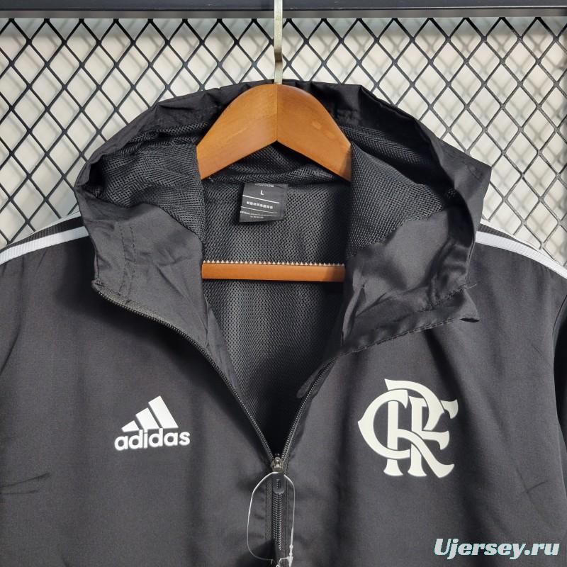 22-23 Flamengo Black Windbreaker