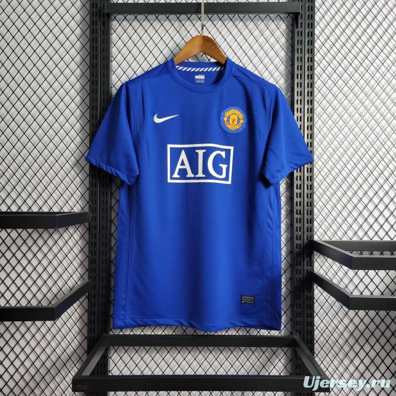 Retro 08/09 Manchester United Third Blue Jersey