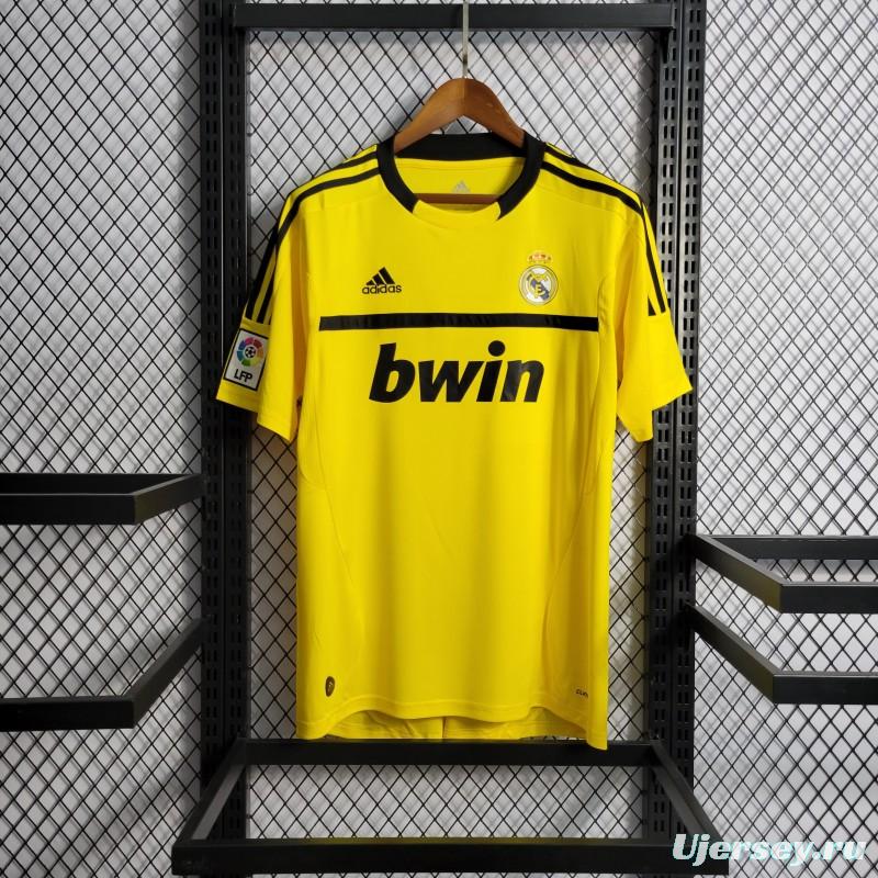 Retro 2011/12 Real Madrid Yellow Goalkeeper Jersey