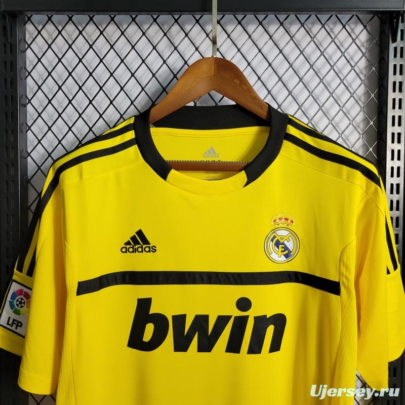 Retro 2011/12 Real Madrid Yellow Goalkeeper Jersey