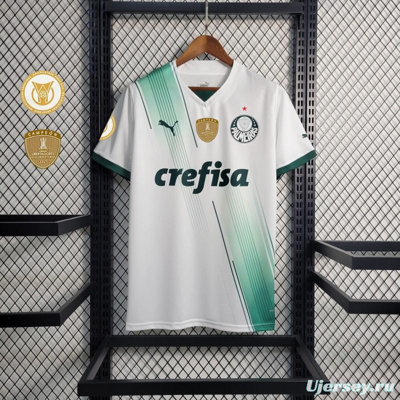 23/24 Palmeiras Away Jersey +With Full Sponsors+Patches