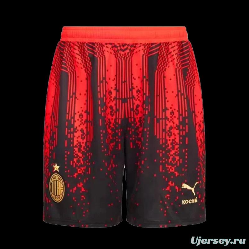 23-24 AC Milan X Koché Fourth Soccer Shorts