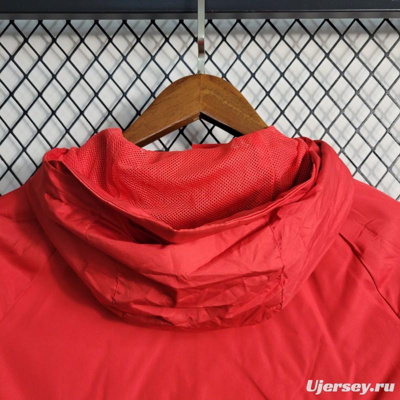 2023 Croatia Red/Black Windbreaker