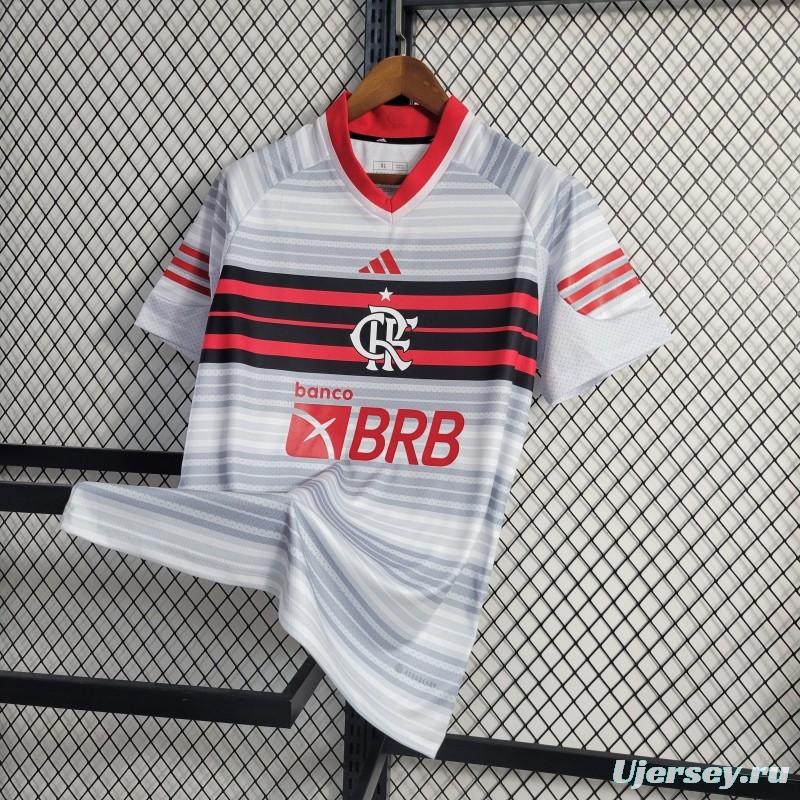 23-24 Flamengo Grey Stripe Special Edition Jersey