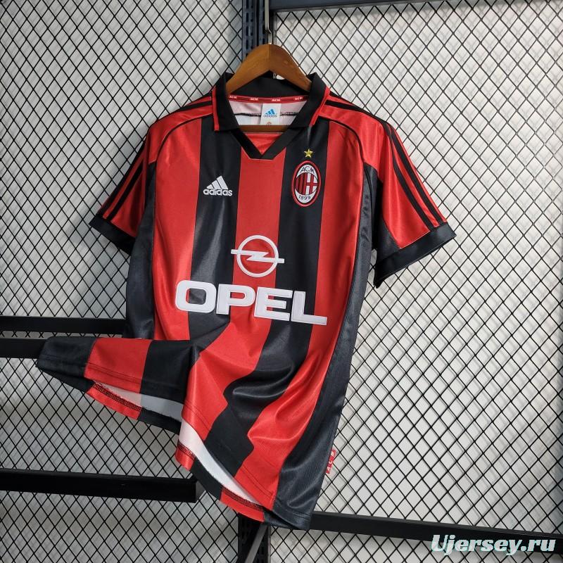 Retro 1998/99 AC Milan Home Jersey