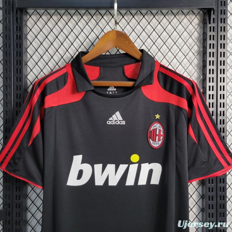 Retro 2007/08 AC Milan Third Black Jersey