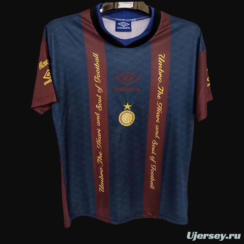 Retro 94/95 Inter Milan Training Jersey Wine Color Jersey