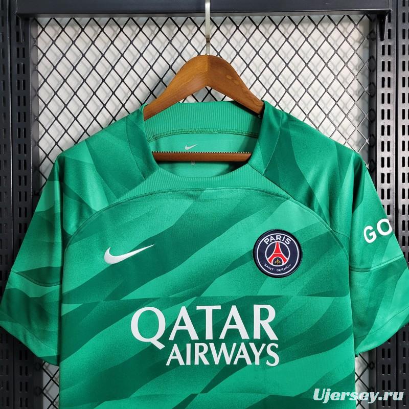 23-24 PSG Green Goalkeeper Jersey