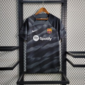 23-24 Barcelona Black Goalkeeper Jersey