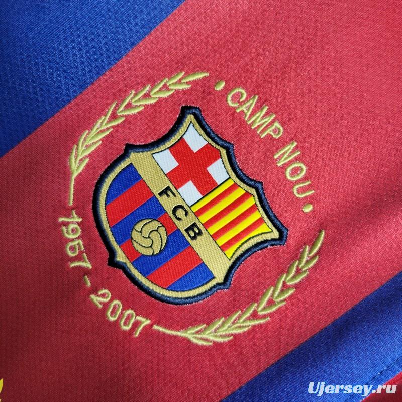 Retro 07-08 Barcelona Home Soccer Jersey