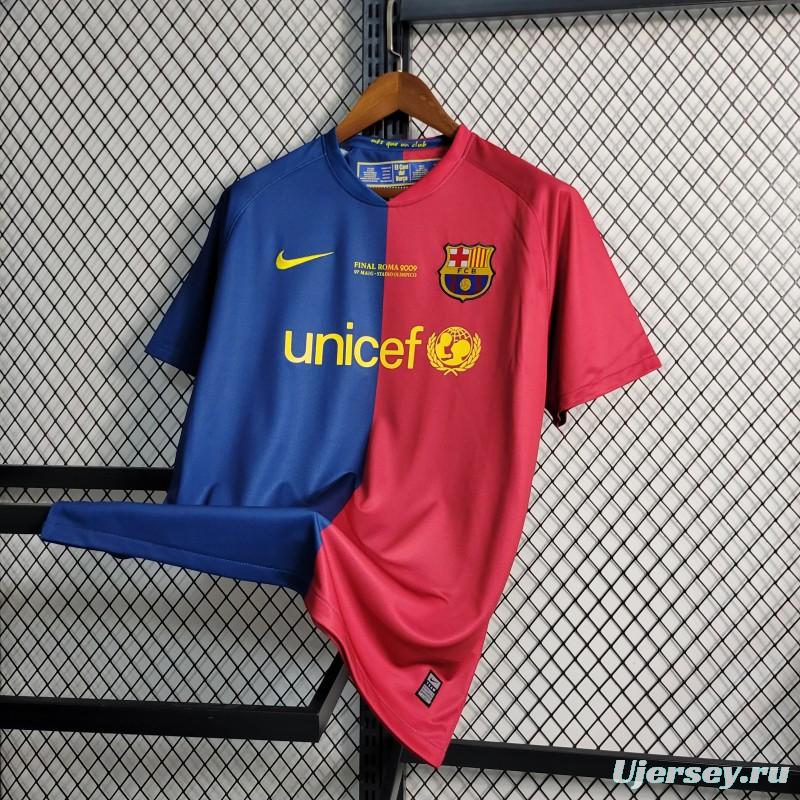 Retro 08-09 Barcelona Home Soccer Jersey