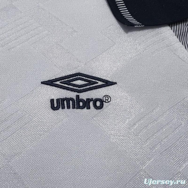 Retro 1990 England Home Soccer Jersey