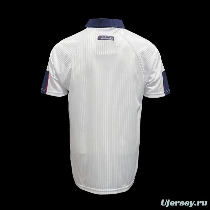 Retro 1998 England Home Soccer Jersey