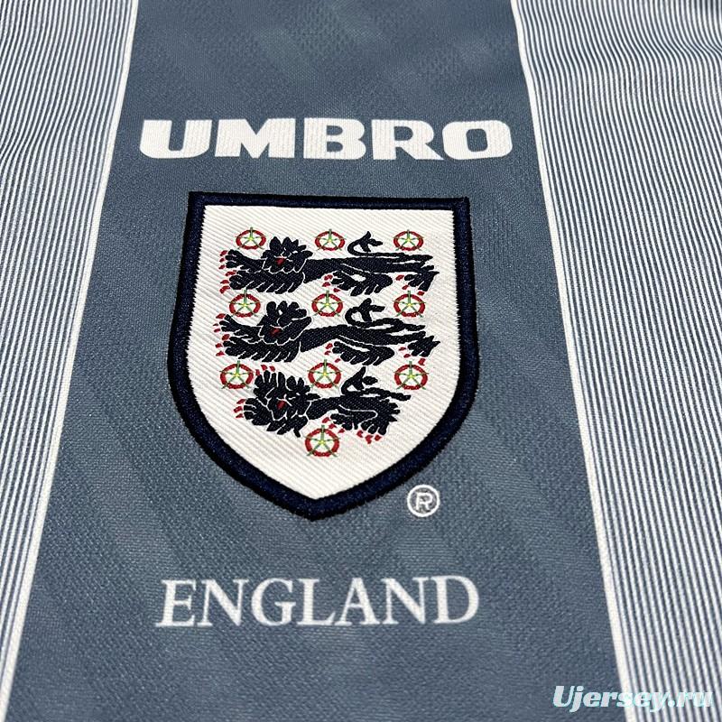 Retro 1996 England Away Soccer Jersey