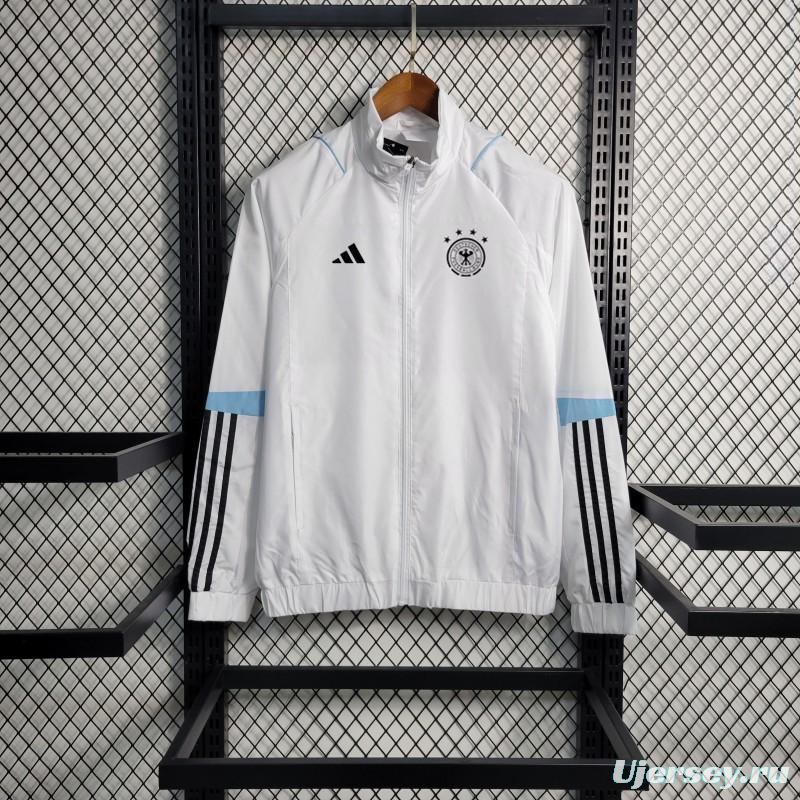 2023 Germany White Windbreaker