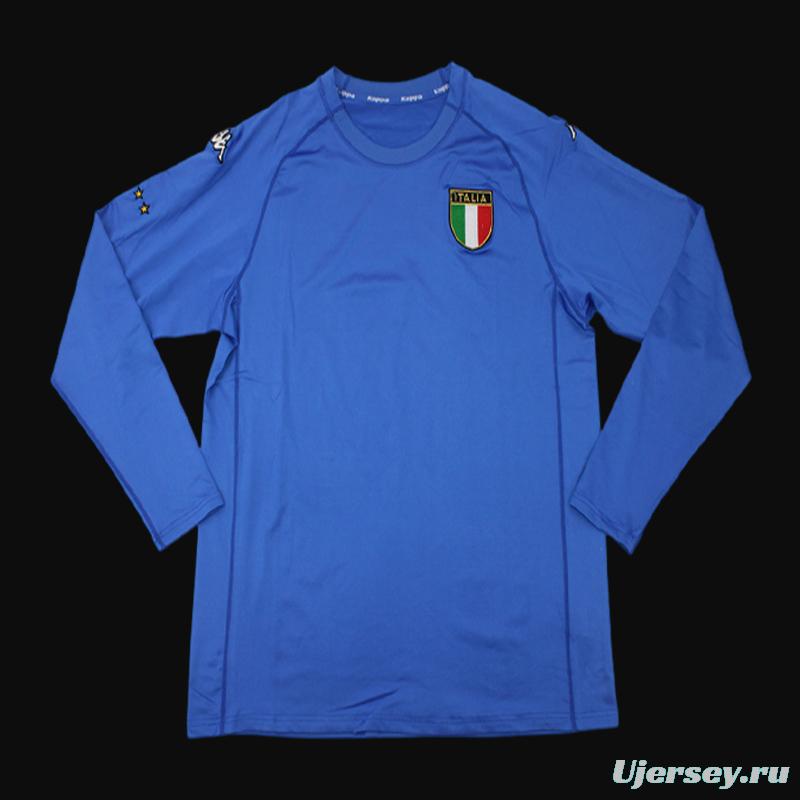 Retro 2000 Italy Home Long Sleeve Jersey