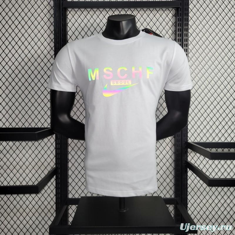 2023 NIKE White T-shirts With MSCHF