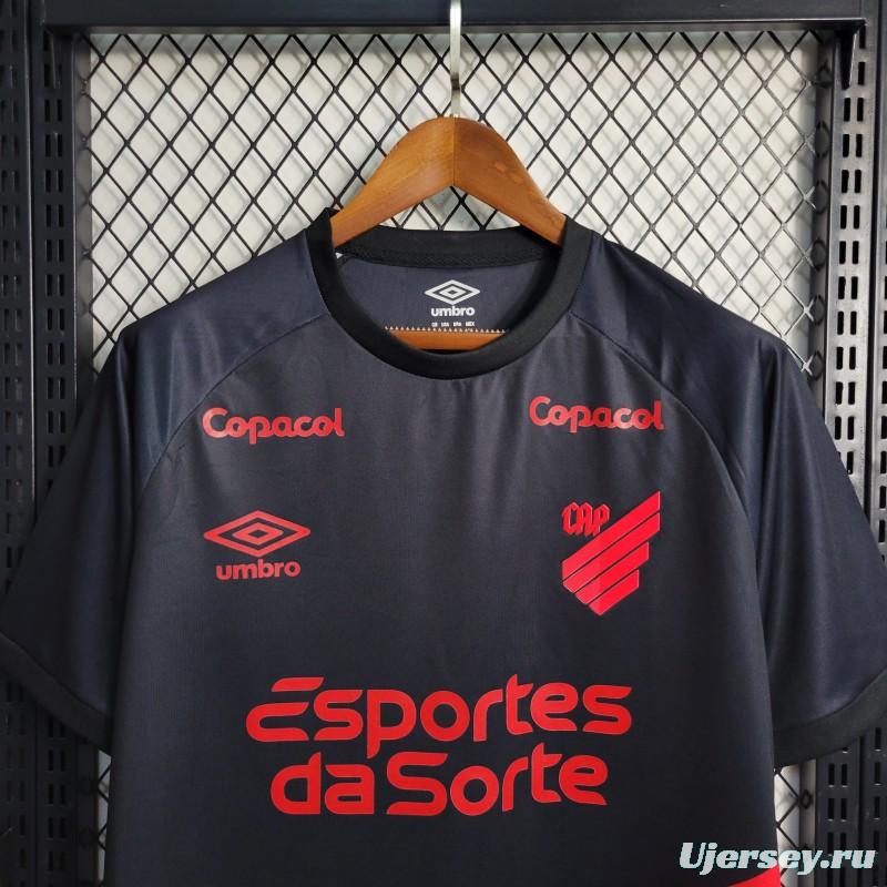 23-24 Athletico Paranaense Away Black/Red Jersey