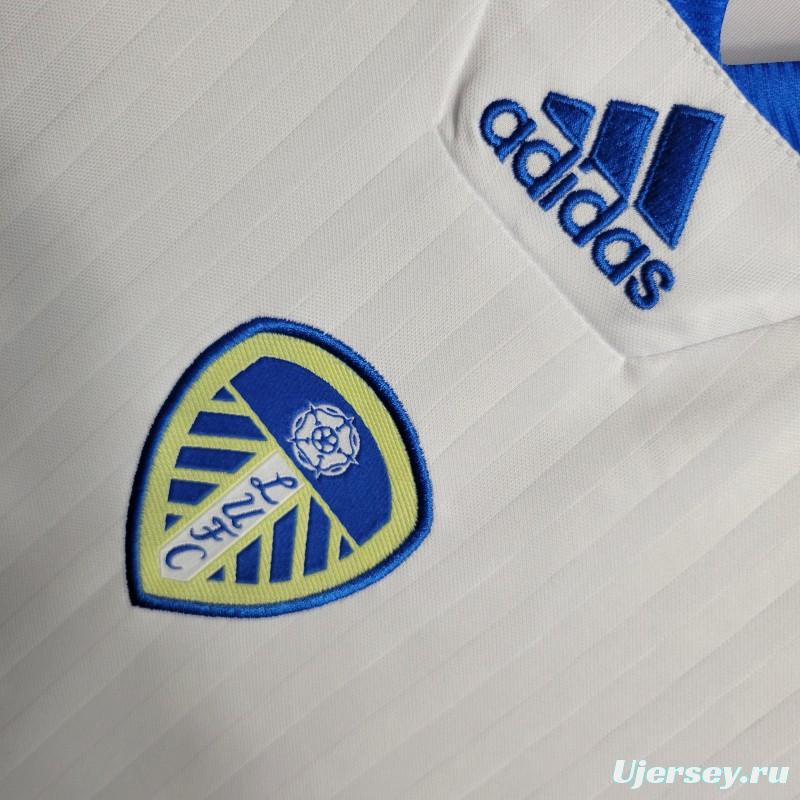 23-24 Leeds United White Icon Jersey with Embroidery logo