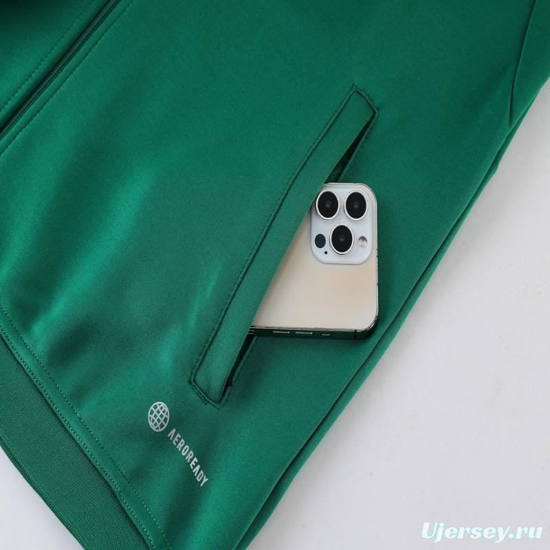 2023 Adidas Green Full Zipper Jacket +Pants