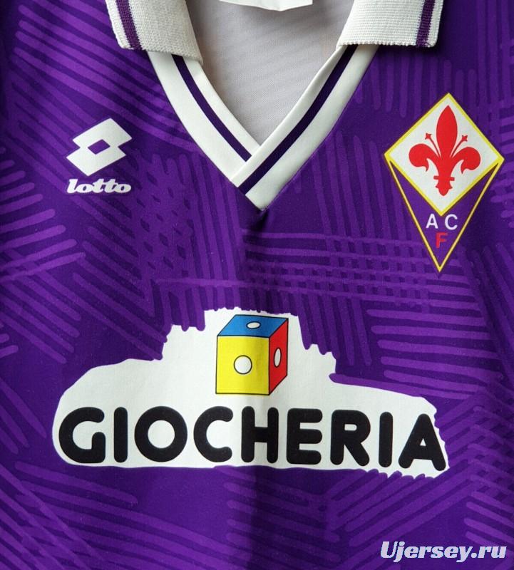Retro 91/92 Fiorentina Home Jersey