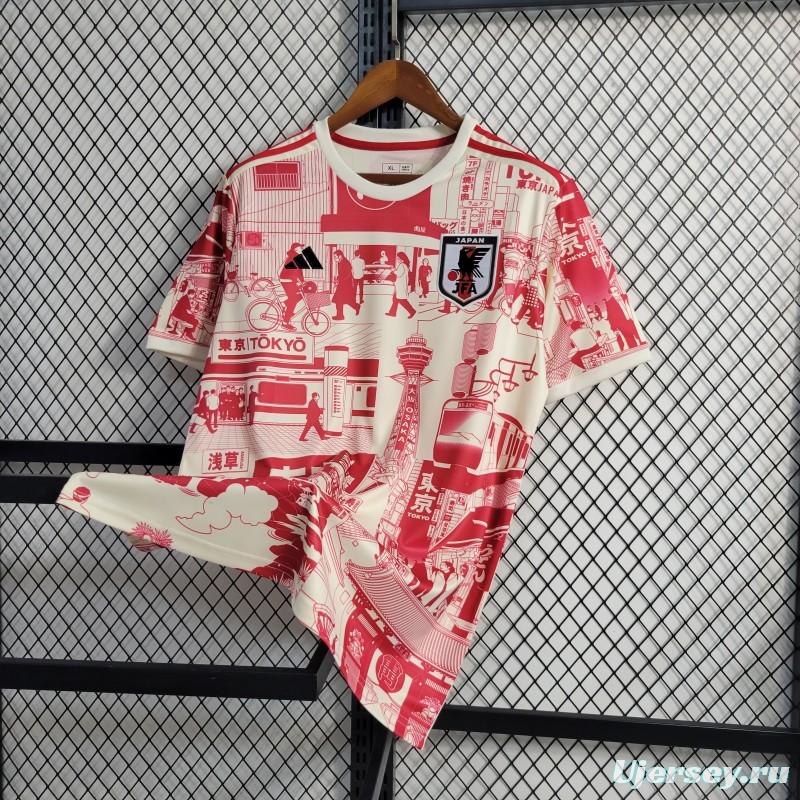 2023 Japan White Red Special Jersey Tokyo Edition