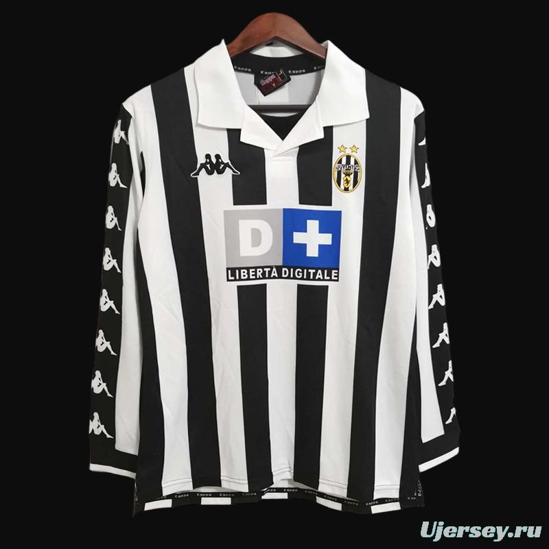 Retro 99/00 Juventus Home Long Sleeve Jersey