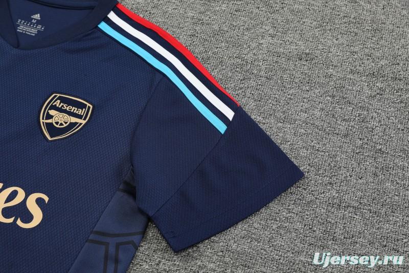 23-24 Arsenal Navy Short Sleeve+Shorts