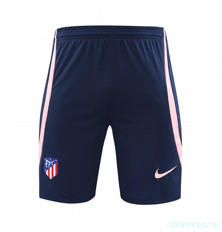 23-24 Atletico Madrid Red Navy Short Sleeve+Shorts