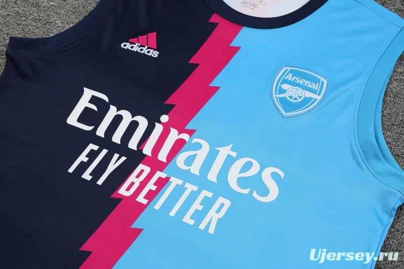 23-24 Arsenal Blue/Navy Vest Jersey+Shorts