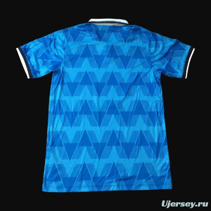 Retro 89/90 Lazio Home Blue Jersey