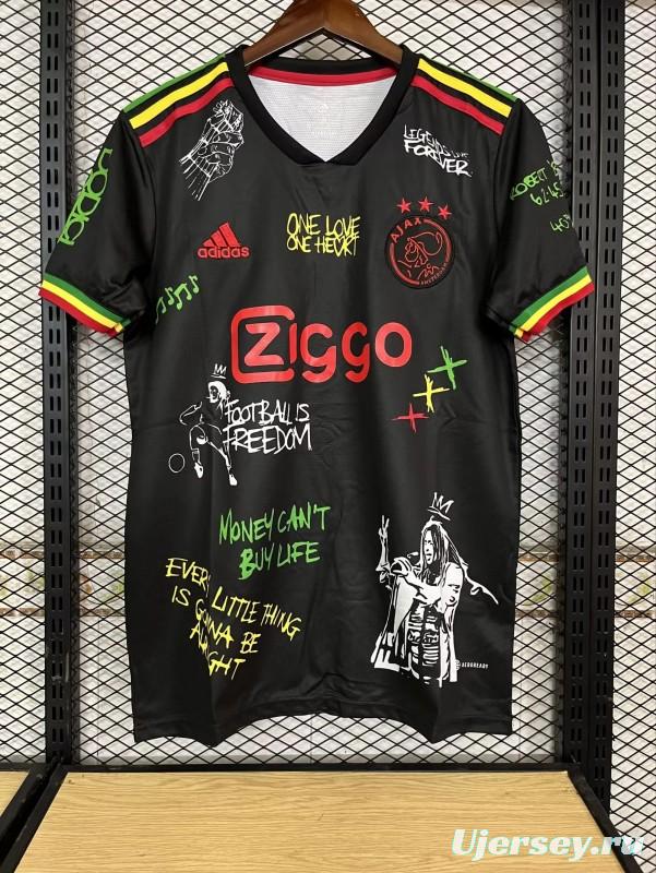 Retro 21/22 Ajax Third Black One Love Edition Jersey