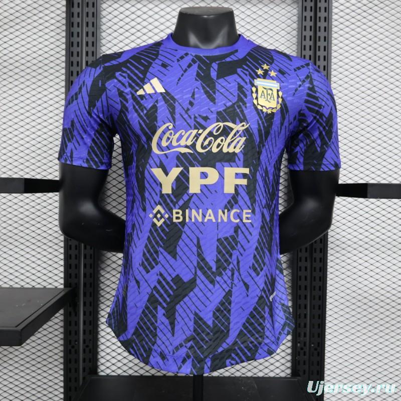 Player Version 2023 Argentina Pre-Match Navy Jersey