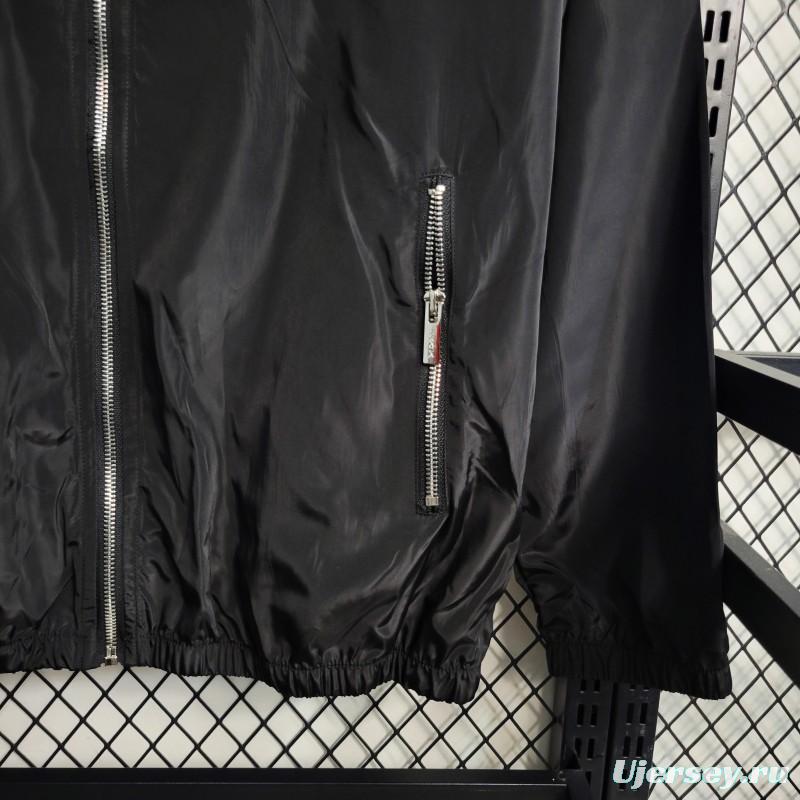 2023 PRADA Black Windbreaker