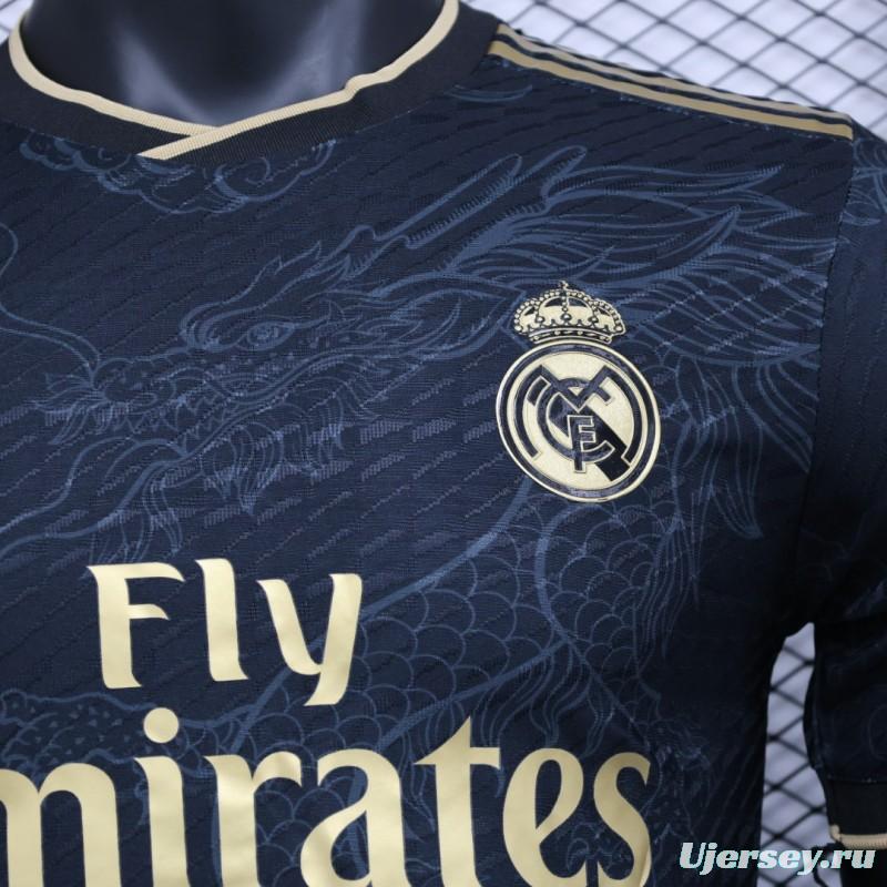 Player Version 23/24 Real Madrid Black Dragon Jersey