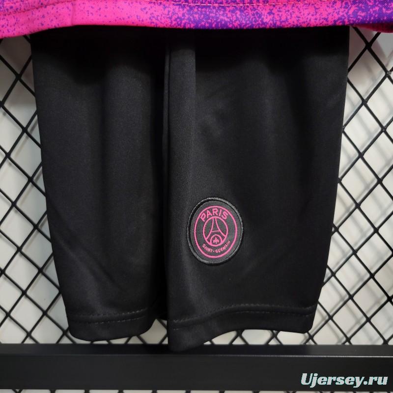 Retro 20-21 Kids PSG Paris Forth Pink Jersey