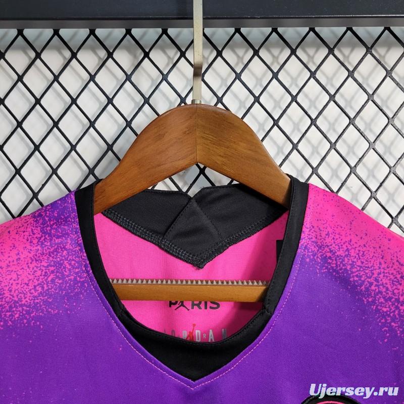 Retro 20-21 Kids PSG Paris Forth Pink Jersey