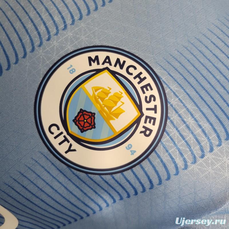 Player Version 23-24 Manchester City Home Jersey