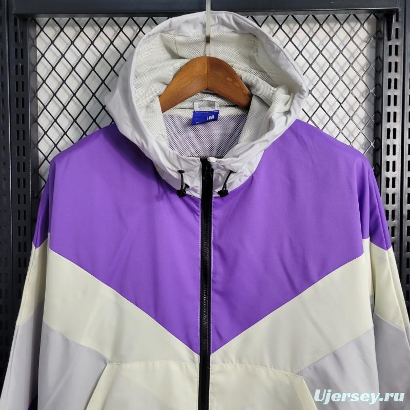 23-24 Mexico White Purple Windbreaker