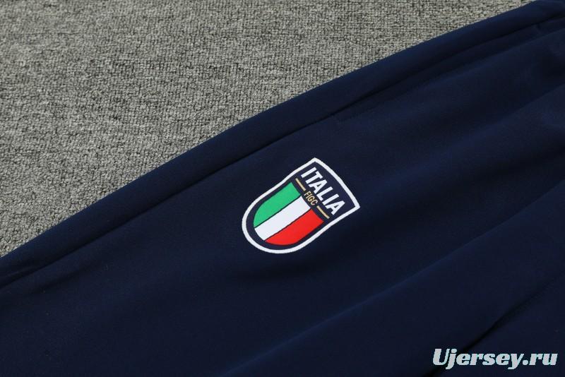 2023 Italy Navy Full Zipper Jacket +Pants