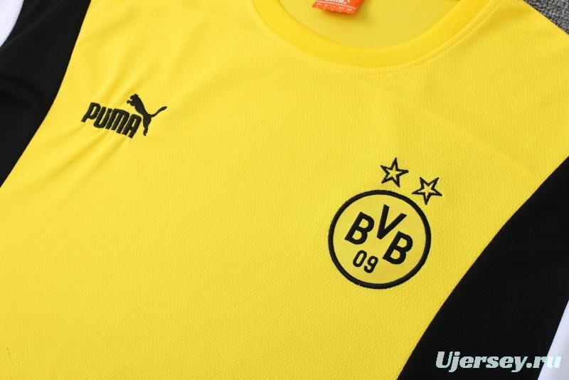 23 24 Borussia Dortmund Yellow Short Sleeve+Shorts