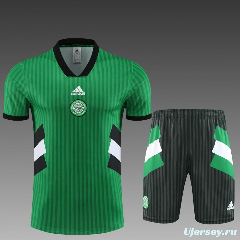 23 24 Celtic Green Remake Icon Short Sleeve+Shorts