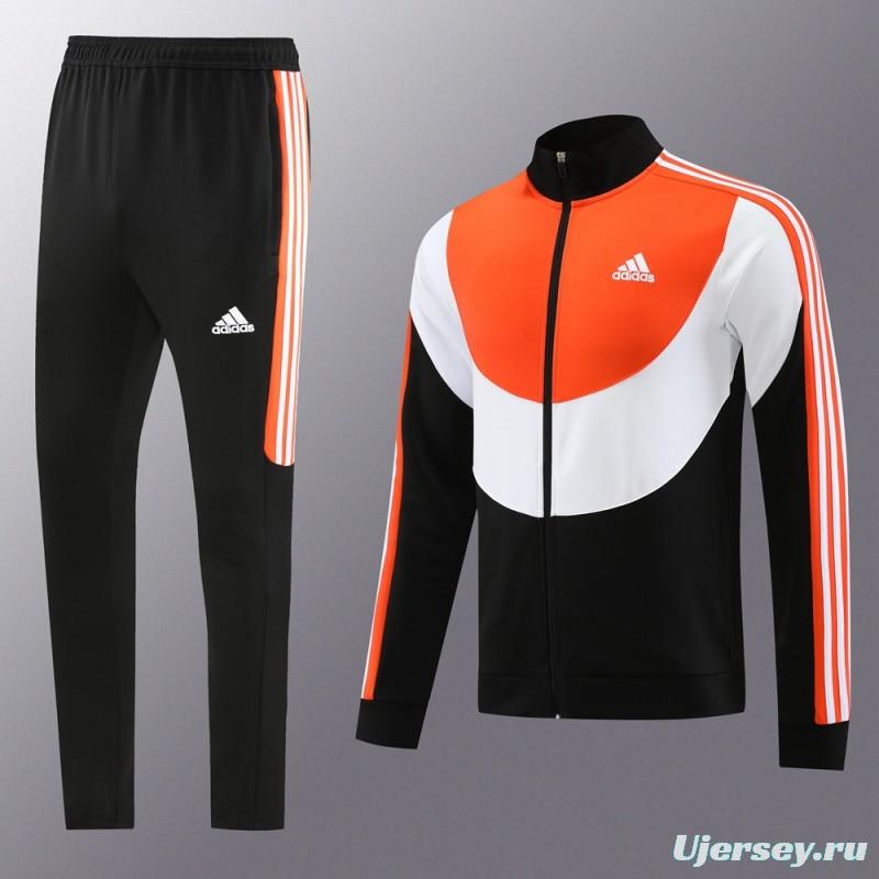 23/24 Adidas Orange/White/Black Full Zipper +Pants