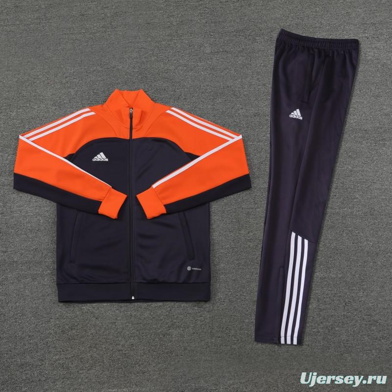 23/24 Adidas Orange/Navy Full Zipper +Pants