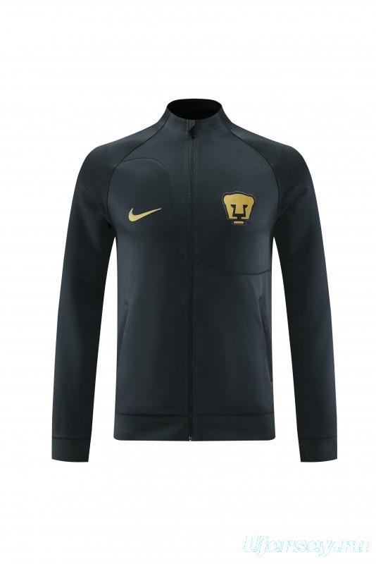 23/24 Pumas UNAM Black Full Zipper Jacket+Pants