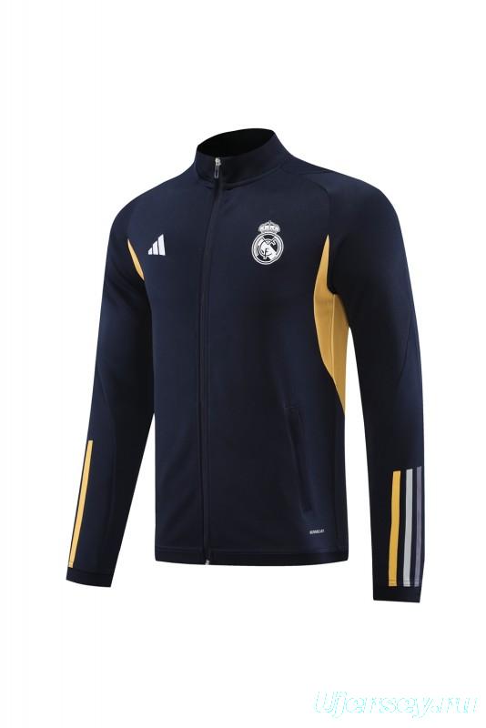 23/24 Real Madrid Navy Full Zipper Jacket+Pants